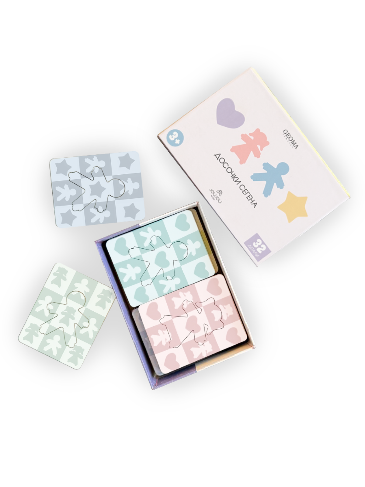 картинка Развивающая игра досочки по методике Сегена "Geoma"  от магазина JOUJOU