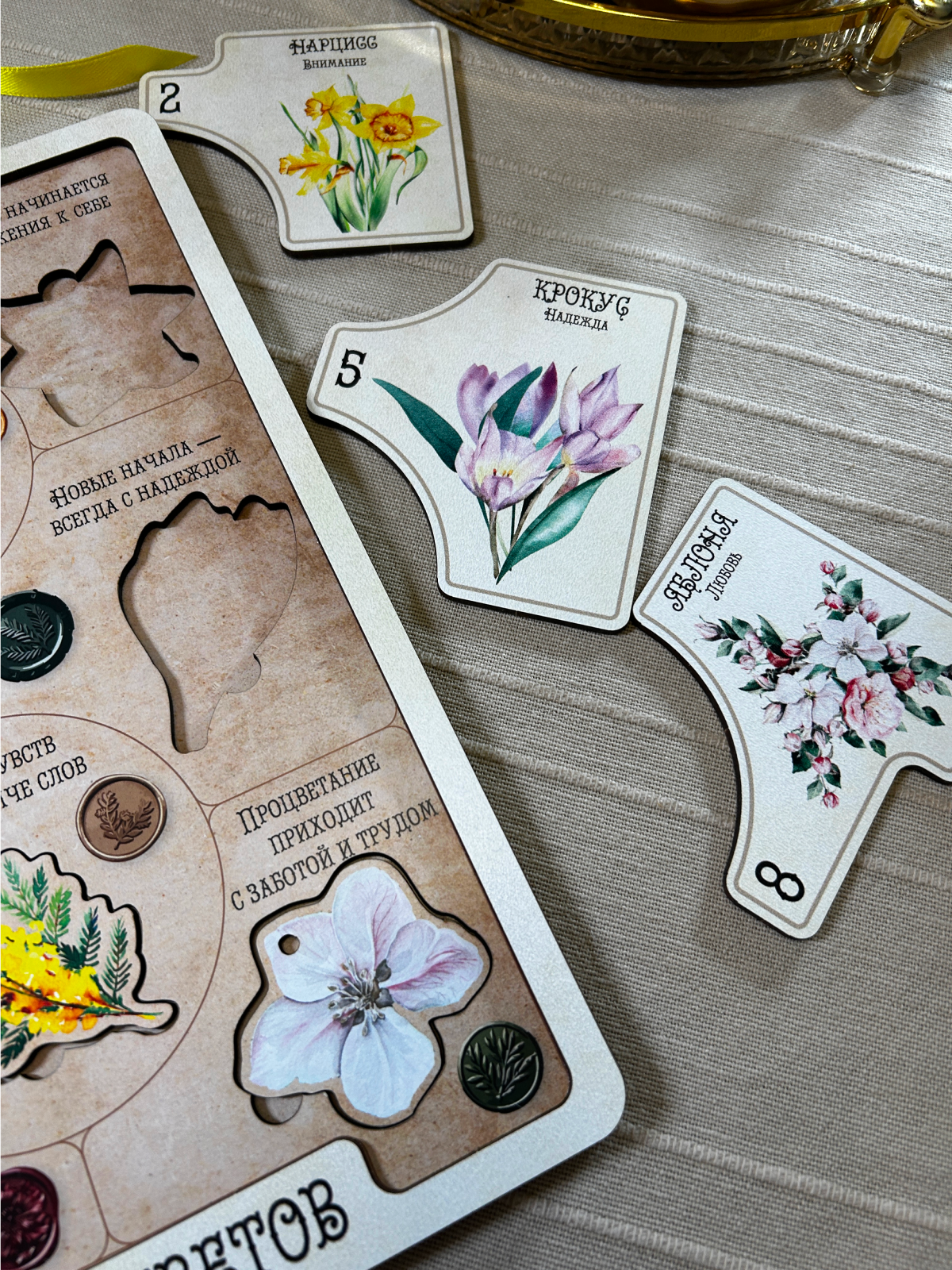 картинка Весенний адвент с подвесами "Язык цветов" от магазина JOUJOU