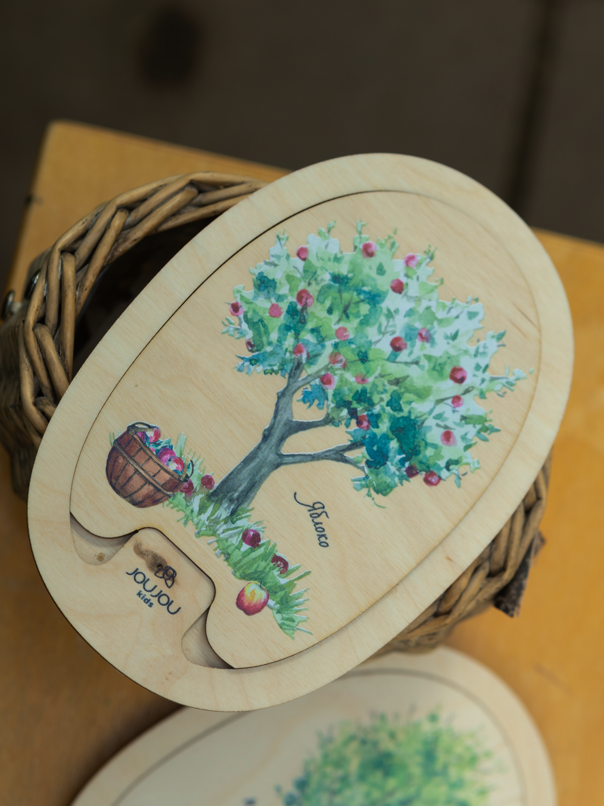 картинка Умняшка-деревяшка «Яблочко» от магазина JOUJOU