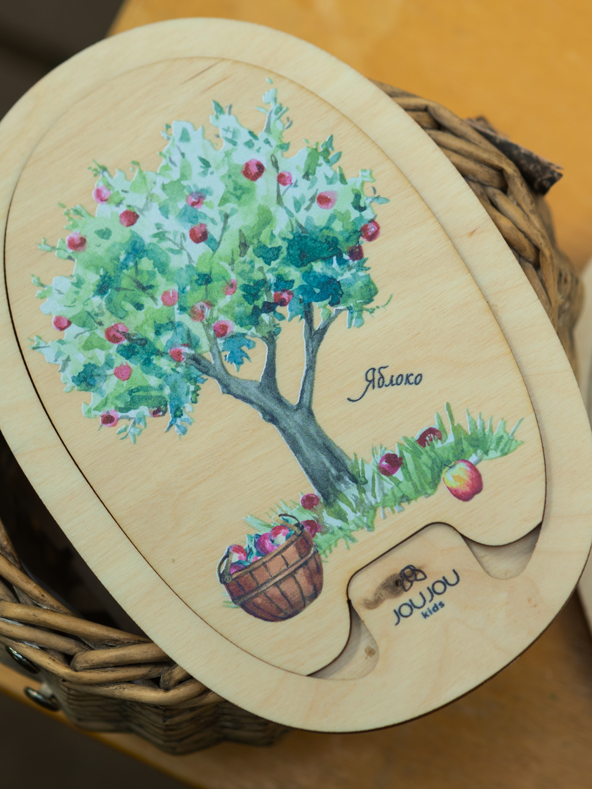 картинка Умняшка-деревяшка «Яблочко» от магазина JOUJOU