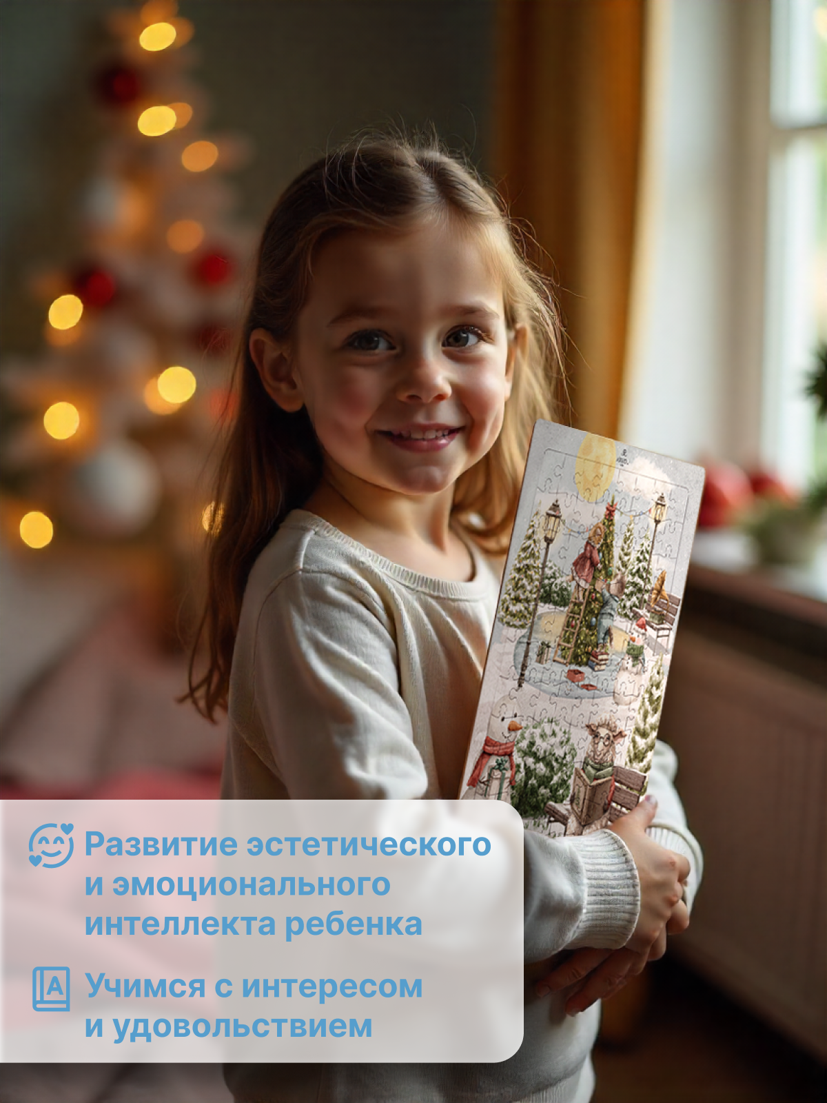 картинка Набор из двух пазлов "Зимняя сказка" от магазина JOUJOU