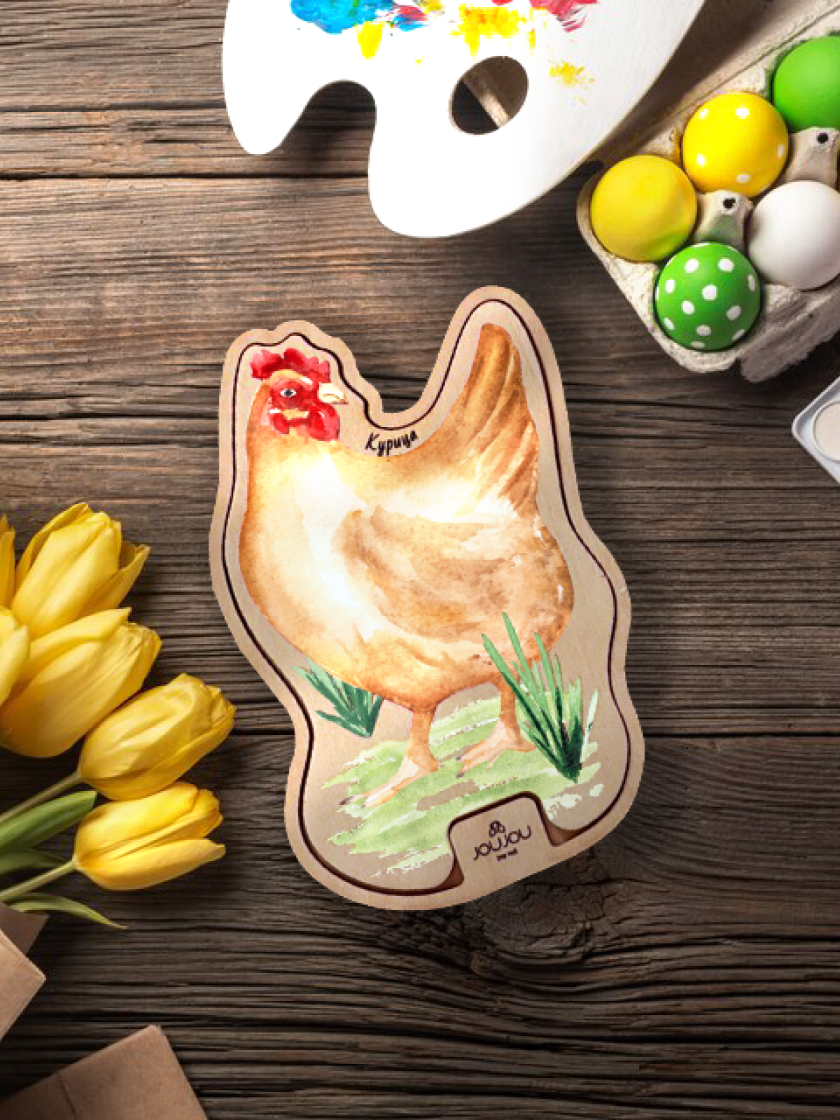картинка Умняшка-деревяшка «Курочка» от магазина JOUJOU