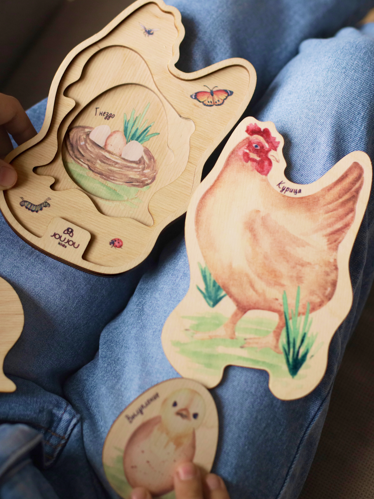 картинка Умняшка-деревяшка «Курочка» от магазина JOUJOU