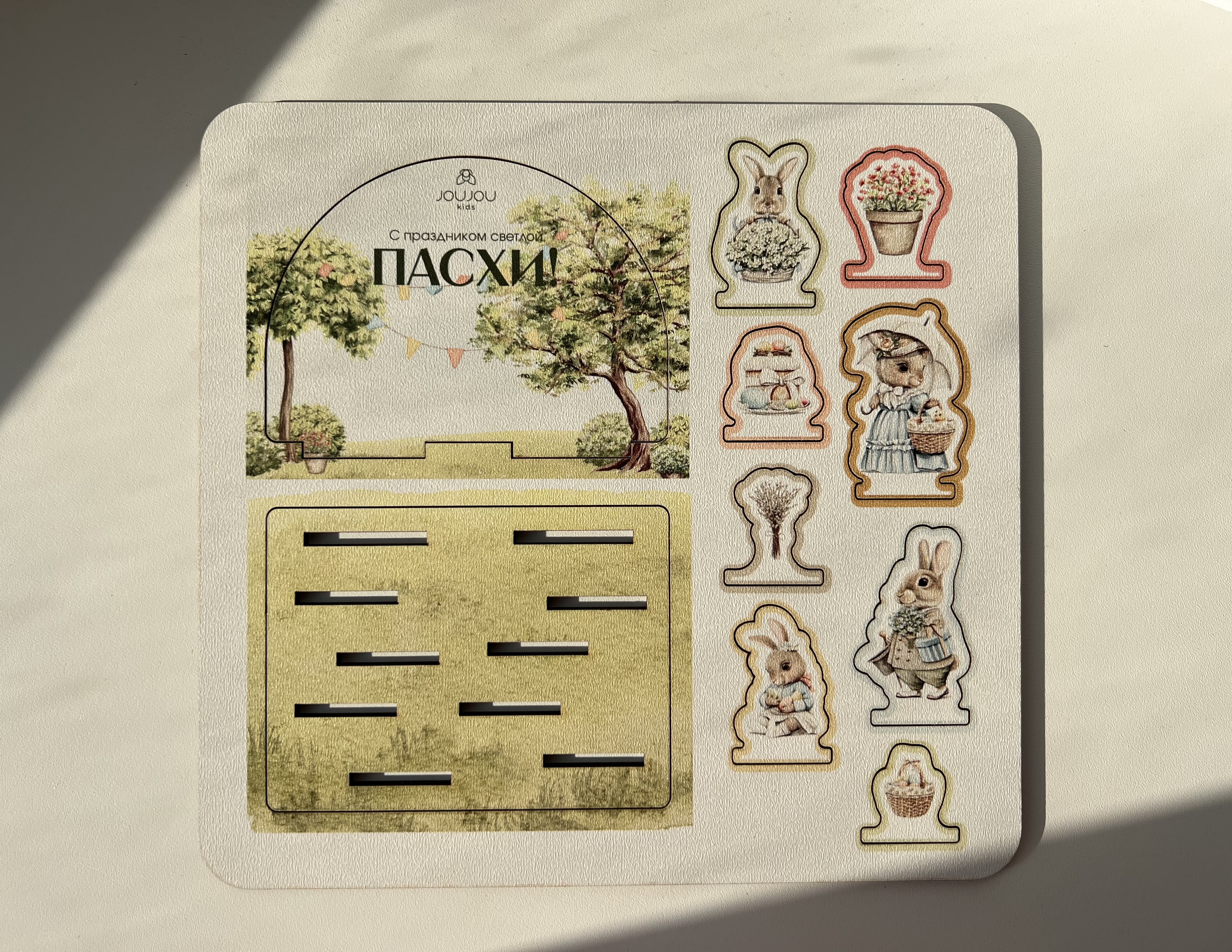 картинка Объемная открытка "Пасхальные кролики" от магазина JOUJOU